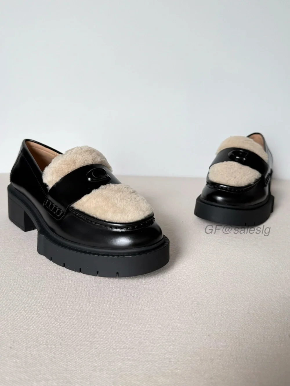 NWT Coach Leah Loafer lady’s Shoes Size 6.5 Black CX033